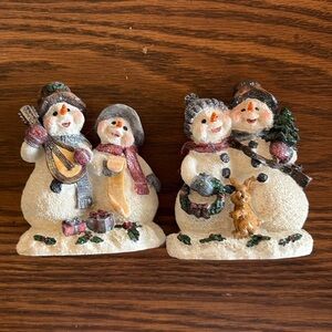 Home Interiors Snowman Figurine Set